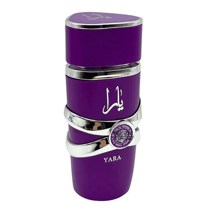 Lattafa Yara Purple Vanilla Fruity Citrus Floral Eau de Parfum Long-Lasting Fragrance for Women 3.40 Ounce / 100 ml