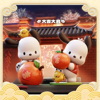 Kawaii Sanrio Cartoon Anime Figure Doll Pochacco Model Decorate Children's Toys Christmas Gift Action Figures Hobbies Gift