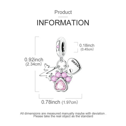 Original Charms Bead 925 Sterling Silver Inlaid Zirconium Animal Paper Crane Snail Pendants Fit Bracelet Jewelry Gift Marking