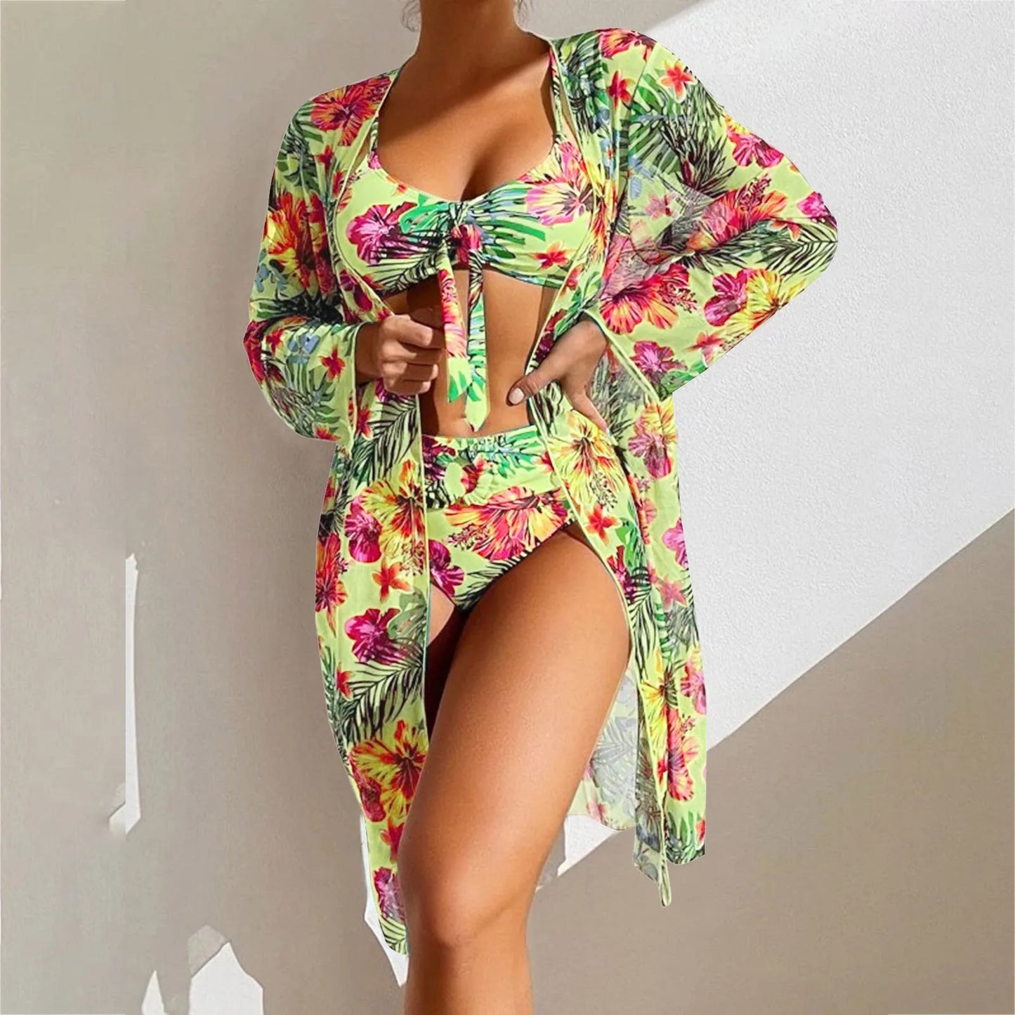 2025 Separate Swimsuits Tankini Set Female Swimwear Sports Beach Wear 3 Piece Bikini Set Cover Up Swimsuit With Shorts 비키니