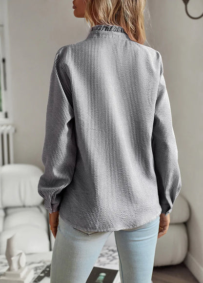 EtherealBe Casual Comfort Tops for Women - Chic Ruffle Blouse