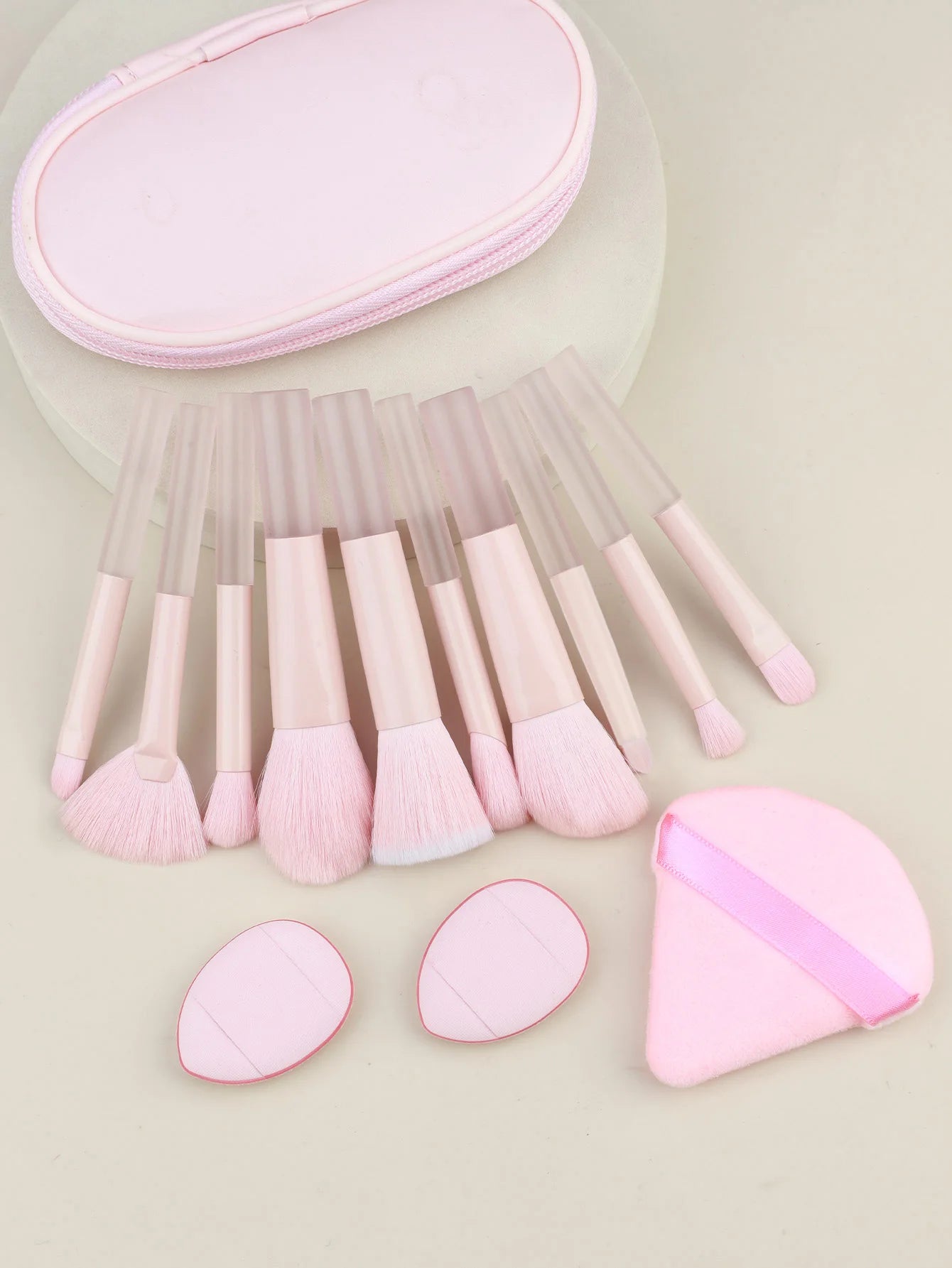 New Mini Makeup Brush Set 10PCS Eyeshadow Loose Powder Brush Travel Portable Soft Hair Makeup Tools Christmas gift