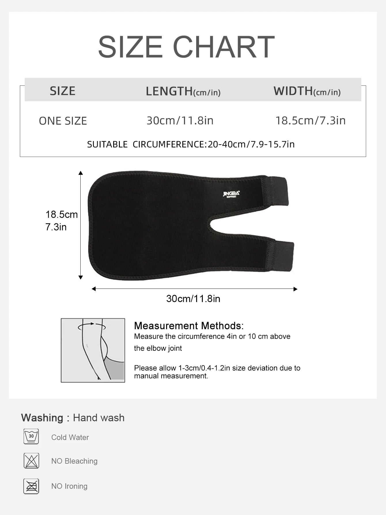 1 Piece Unisex Adjustable Neoprene Elbow Support Brace - Comfortable Sports Fitness Protector for Men and Women