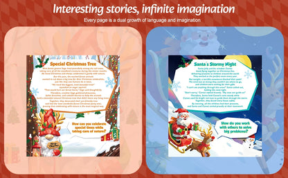 1PCS Stickers Paint Book For Grils Christmas Gift Christmas Tree Snowman Stickers By Number For Outgoing Travel Kids Stationery