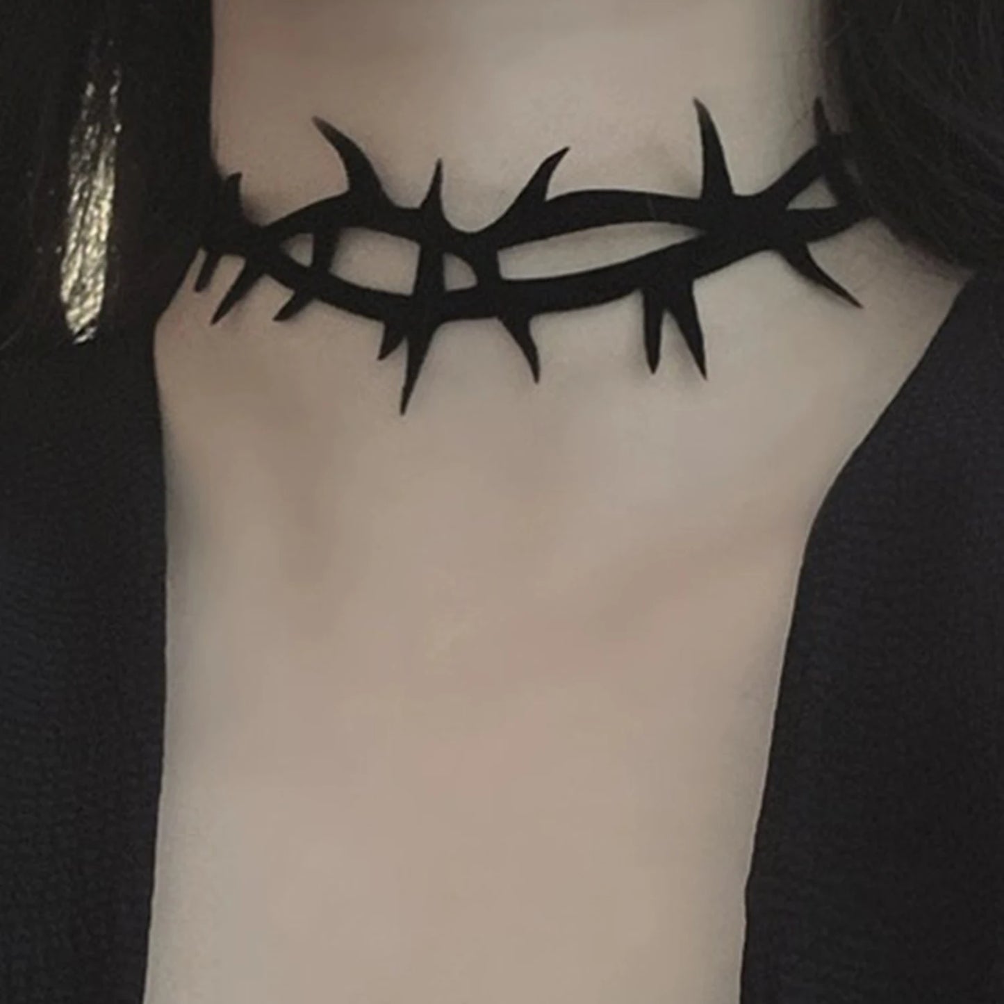Black Lace Velvet Thorn Necklace For Women Gothic Punk Rock Choker Necklace Fashion Party Chokers Necklaces YK2 Jewelry Gifts