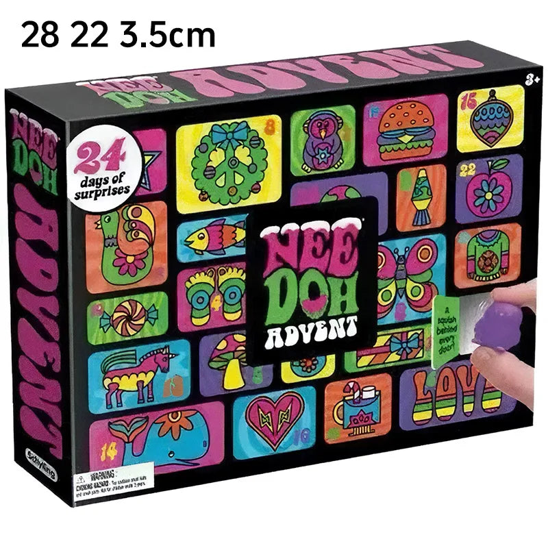 Christmas 2025 Nee Doh Advent Calendar Gift 24 Day Countdown New Year Family Friends Children Blind Box Party Props Mood Stuffs