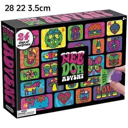 Christmas 2025 Nee Doh Advent Calendar Gift 24 Day Countdown New Year Family Friends Children Blind Box Party Props Mood Stuffs