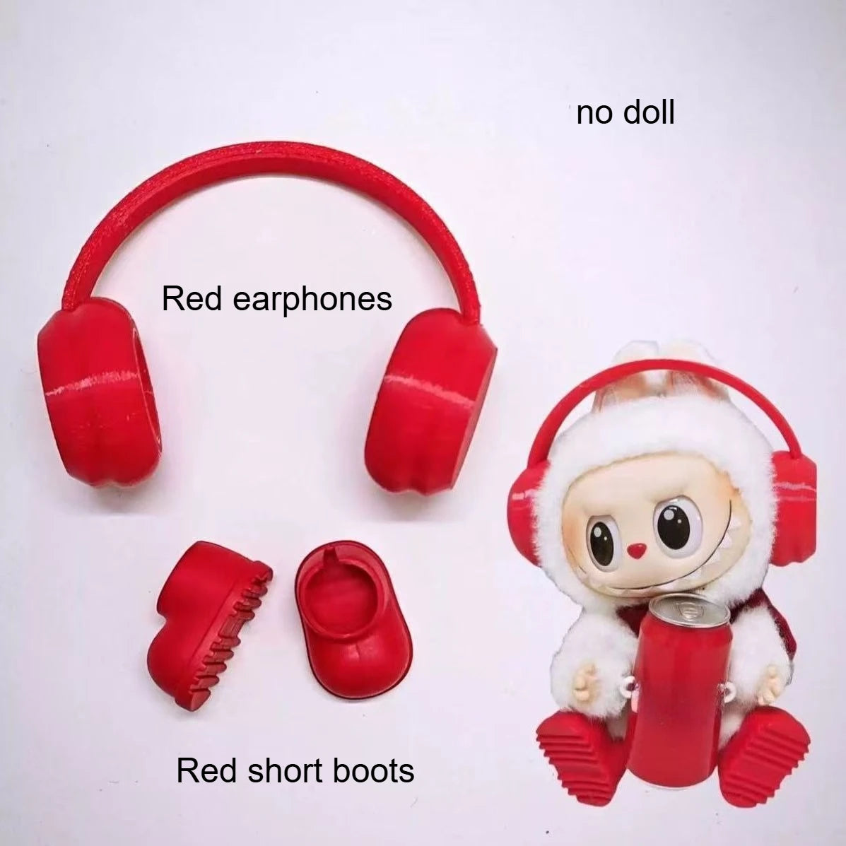 Cartoon Cute Doll Clothing For Labubu Wacky Mart Fried Shrimp Diy Doll Clothing Personalized Dressing Suitable For Labubu V1 V3