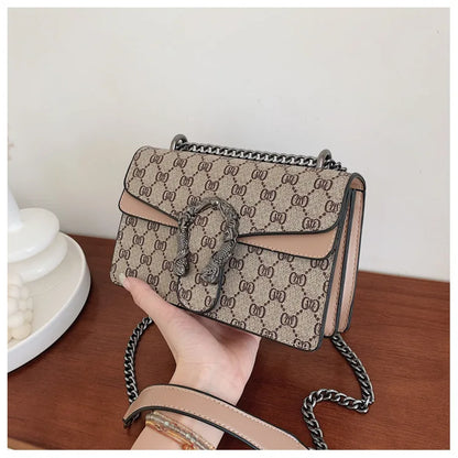 Fashion Popular Women's Bag Trend Brand Retro Chain Shoulder Bag High Quality Ladies Crossbody Bag Designer Luxury Handbag