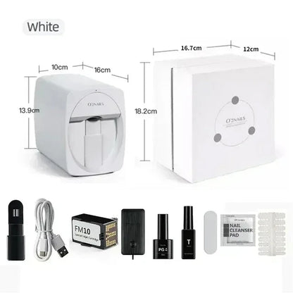 2026Smart Nail Printer 3D Portable Mobile Nail Painting Machine 2400DPI Printing Resolution Support WiFi/DIY for Home Nail Salon