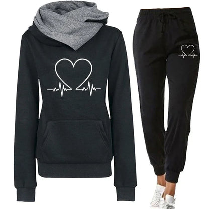 Women Tracksuit Two Piece Set Winter Autumn Hoodies Pants Pullovers Sweatshirts Female Jogging Woman Clothing Sport Suit Outfits