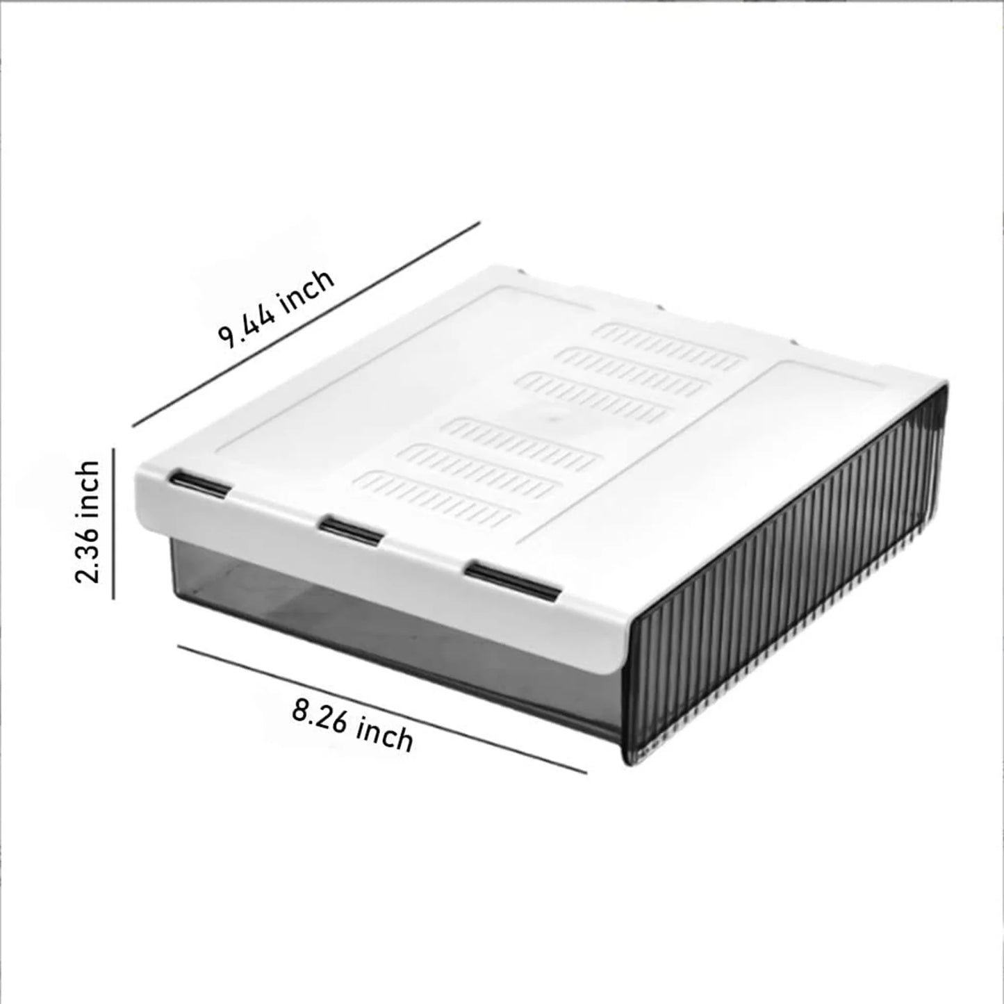 Under Desk Storage Drawers Hiddens Mounted Desk Drawer Attachable Slide-out Drawer Self-Adhesive Under Desk Drawer