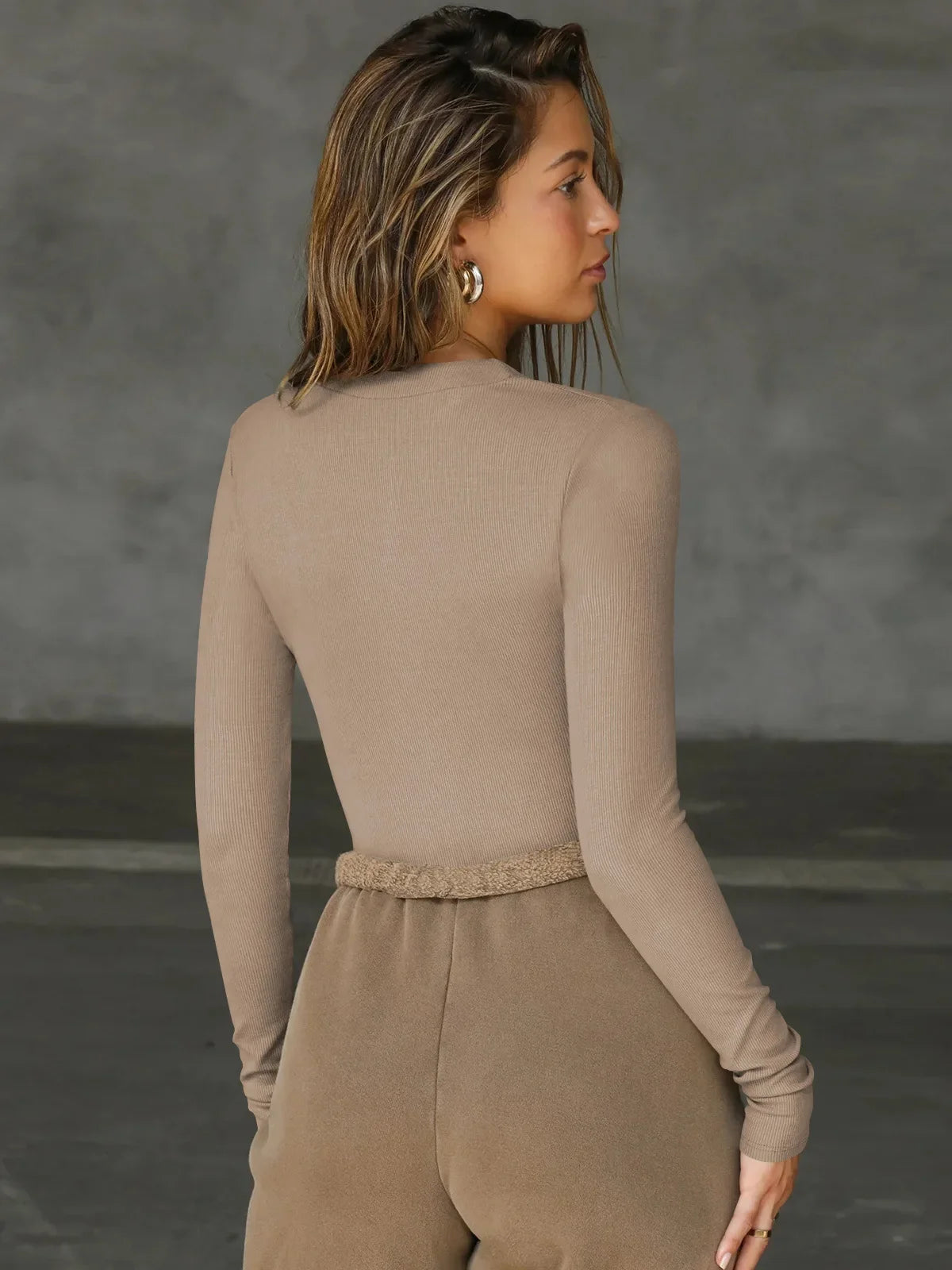 2025 Fall Winter New Women's Jumpsuits Tight-Fitting Knit Jumpsuit with Zipper Top Y2k Woman Clothing