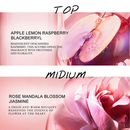 WK JALY Floral Drunk Eau De Parfum Spray, Women's Perfume, With Notes of Rose, Sandalwood, Long Lasting Fruity Fragrance, 100ml