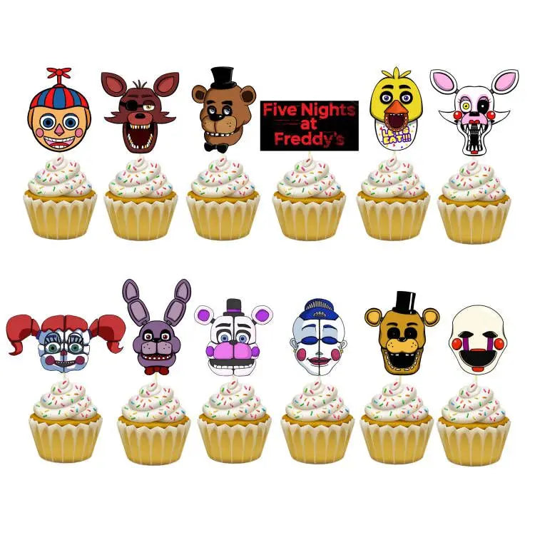 FNAF Five Nights Freddyed Birthday Party Decorations Disposable Tableware Cup Plate Party Supplies