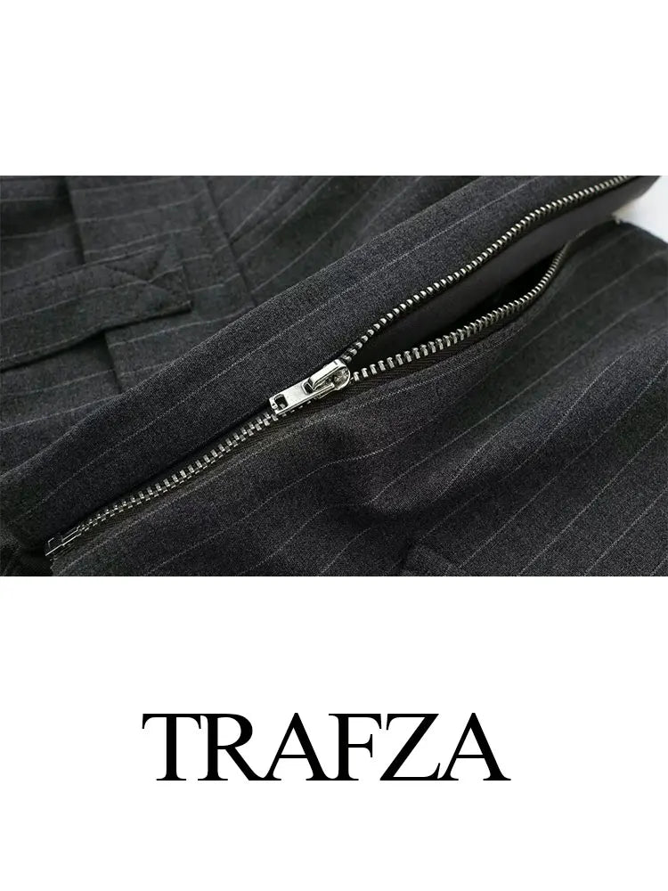 TRAFZA 2023 Summer Camis For Women Fashion Asymmetrical Sheath Short Halter Neck Straps Top Female Wild Hotsweet Women's Tops