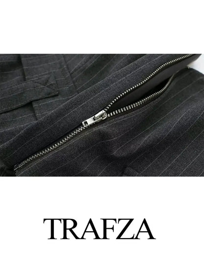 TRAFZA 2023 Summer Camis For Women Fashion Asymmetrical Sheath Short Halter Neck Straps Top Female Wild Hotsweet Women's Tops