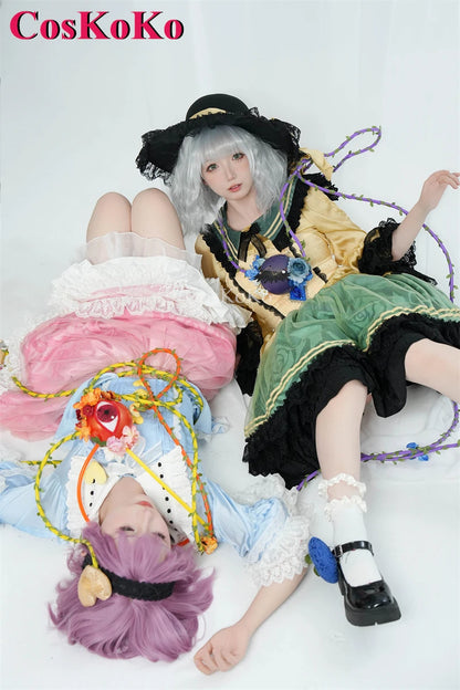 CosKoKo Komeiji Koishi Cosplay Touhou Project Costume Elegant Gorgeous Sweet Formal Dress Halloween Party Role Play Clothing New