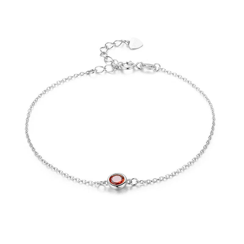 4Color 925 Sterling Silver Chain Round CZ Charm Anklet For Women Foot Jewelry Leg Bracelet Cheville Enkelbandje Halhal Tobillera