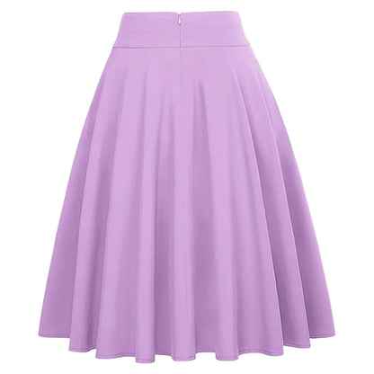 Women A-Lined Skirts High Waisted Pocket Skater Skirt Flared Mid Length Skirt Fashion Cute A-Line Skirts Y2k Skort Clothes