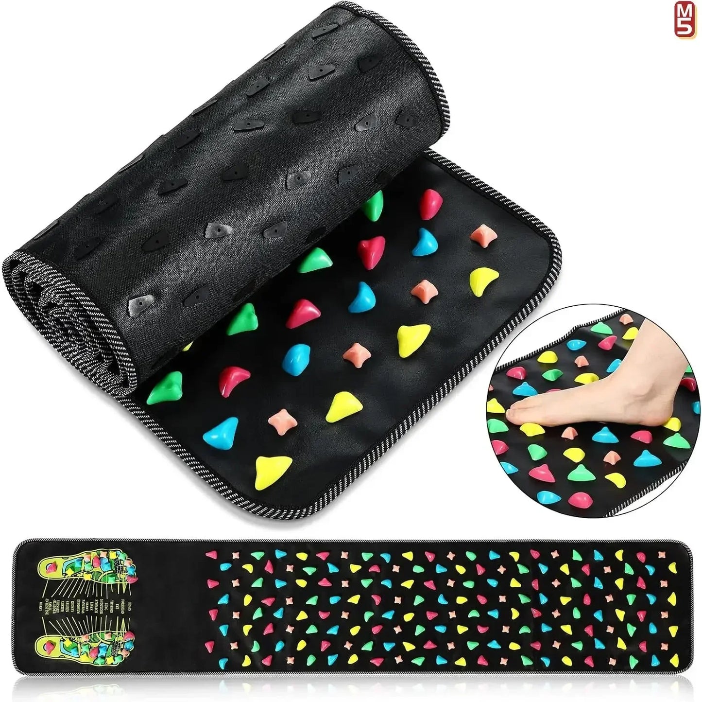 Fingerpressure Board Foot Foot Massage Pad Health Walk Foot Pressure Board Foot Massage Pad Imitation Goose Soft Stone Road
