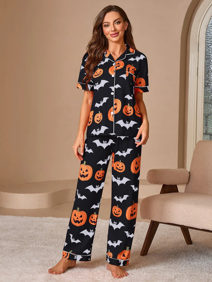 Women's Pajamas Set Pijama Pajama Sets Sleepwear Women's Home Clothes Woman Halloween Womens Suit Sleep Lounge Underwear