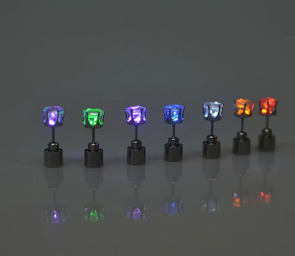 Colorful LED Hair Scrunchies Light Up Hair Bands Elastic LED Light Women Girls Hair Ties for Halloween Christmas Glow Part
