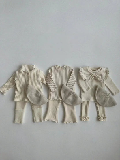 2024 Autumn New Baby Girl Long Sleeve T Shirts Infant Bow Bottoming Shirt Floral Casual Tops Toddler Kids Clothes Baby Tees