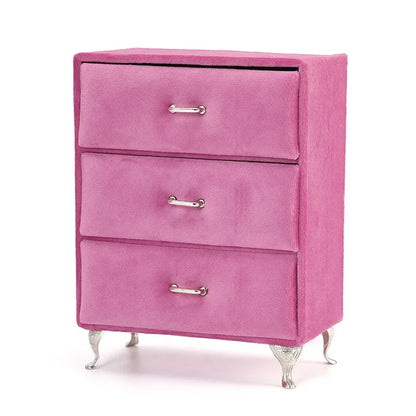 Pink Sofa Shape Jewelry Box Beautiful Case Fashion Jewellery Store Showcase Holder Organizer