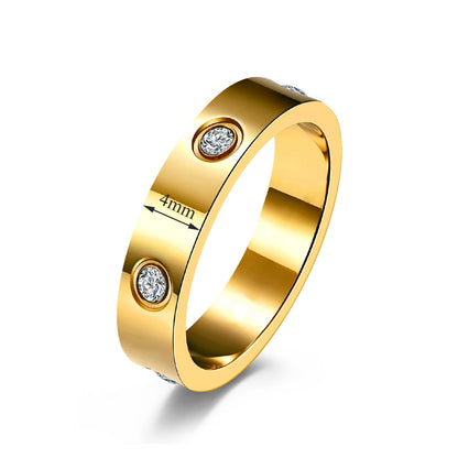 G&DAdvanced Inlai Crystal Stainless Steel Women's Bracelet/Ring Jewelry Golden Resistant To Corrosion set Gift Party Excluse