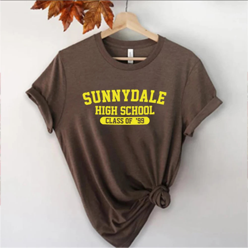 Sunnydale High School Class of '99 T Shirt Buffy The Vampire Slayer Shirt Aesthetic Sunnydale Tee Unisex Short Sleeve Tops