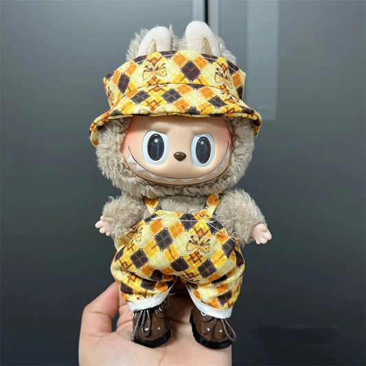 2025 New Labubu 17cm Doll Clothes Outfit Accessories for Korea Kpop Exo Labubu V1 V2 Idol Handsome Clothing Cool Gift