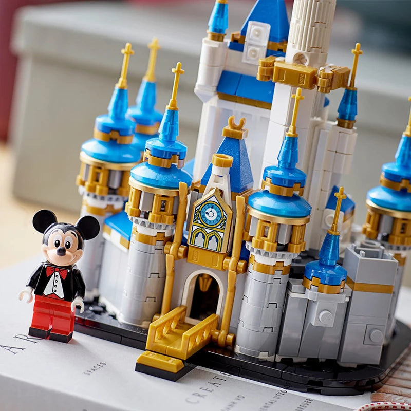 Lego block toy 40478 mini Disney castle toy desktop decoration ornament block boy and girl gift
