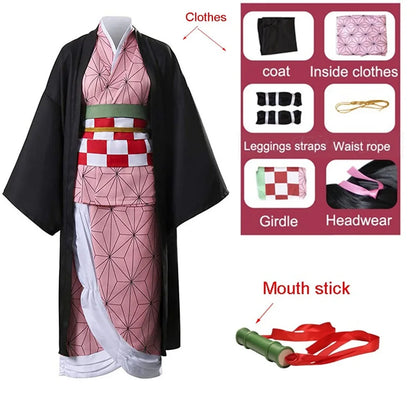 EtherealBe Demon Slayer Nezuko Cosplay Costume Set
