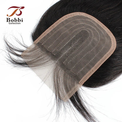 Body Wave 4x1 T Lace Closure Middle Part Transparent Lace Black Brown Honey Blonde Indian Remy Human Hair Bobbi Collection