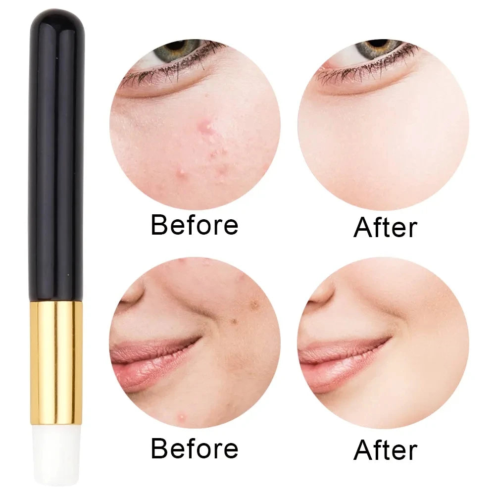 EtherealBe makeup brush set for eyelash care with before and after results showcasing skin improvement
