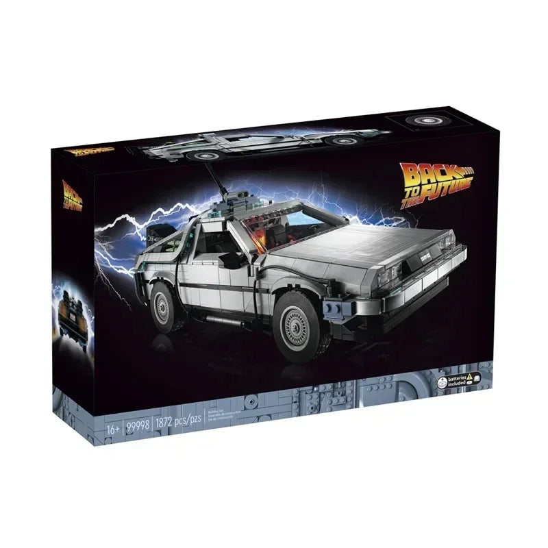 LEGO 10300 DeLorean Back to the Future Time DMC-12 Machine Sport Car Building Blocks Fit Bricks Toys for Kids Chritmas Gift Set
