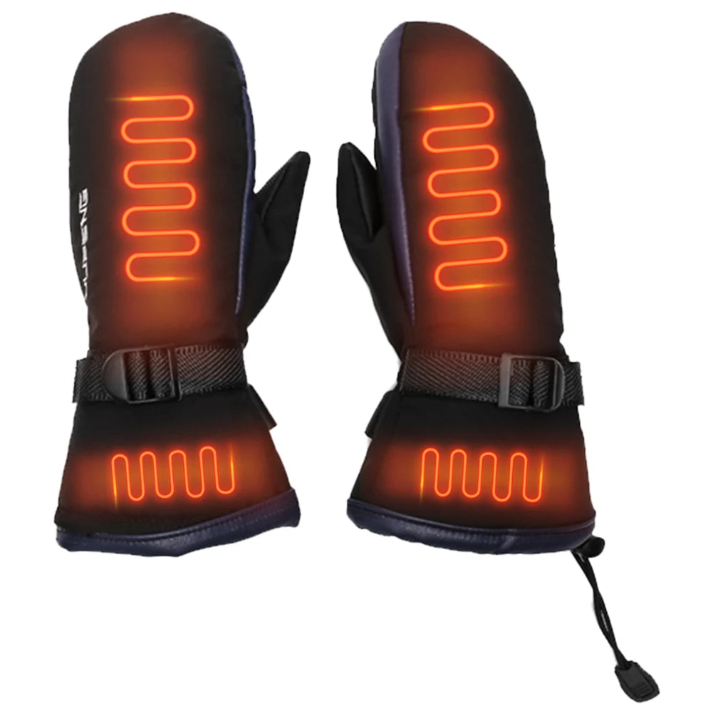Hand Warmer Gloves USB Charging Electric Heated Gloves Cold-Proof 3 Gear Temperature for Climbing Hiking Cycling
