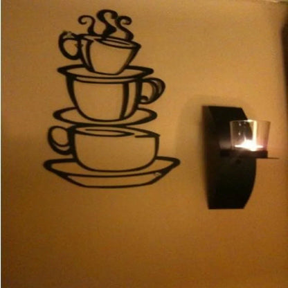 wall stickers home decor Removable DIY Kitchen Decor Coffee House Cup Decals Vinyl Wall Sticker muurstickers pegatinas de pared
