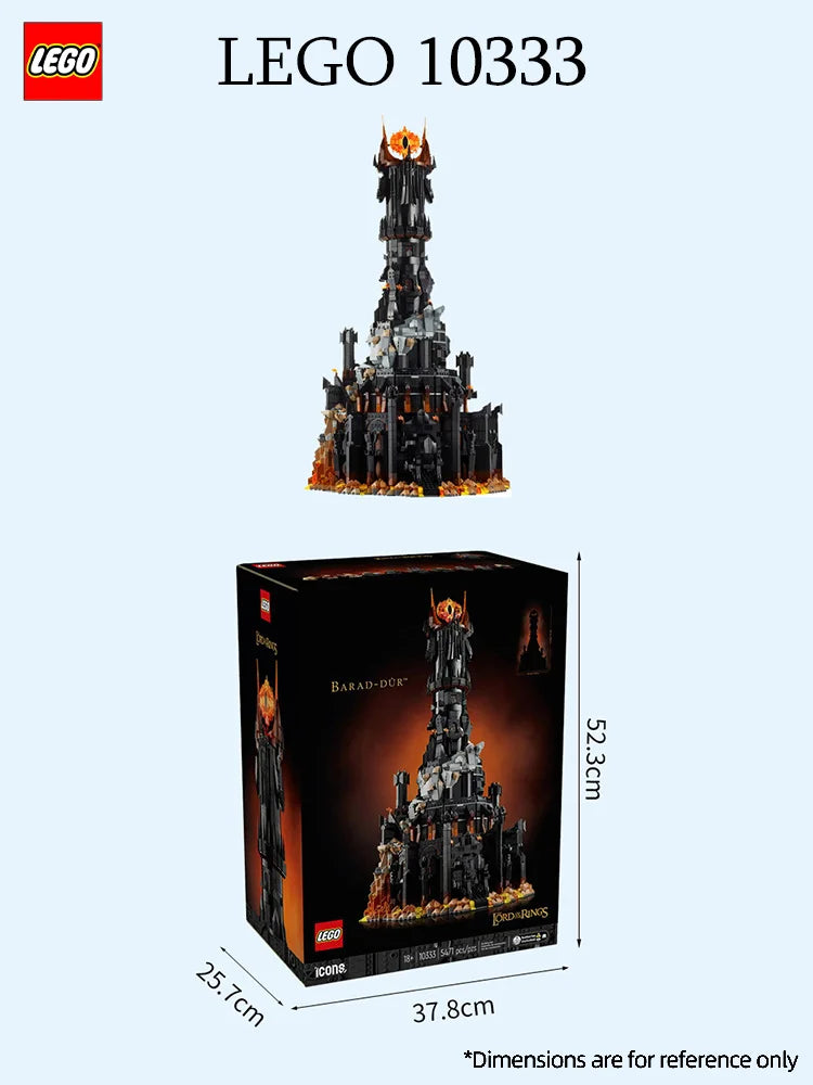 LEGO 10333 ICONS series The Lord of The Rings: Barad-dûr Compatible with Lego Building Blocks Model - NOT Included The Model Set