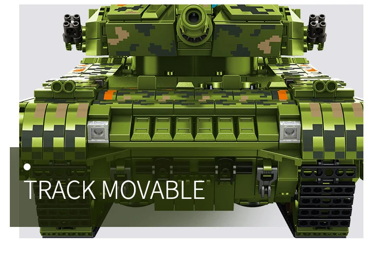 WW2 Military Leopard 2A4 Battle Tank Series Building Blocks Brick Model MOC Army Weapon Boy Set Kid Toy Childrens Christmas Gift