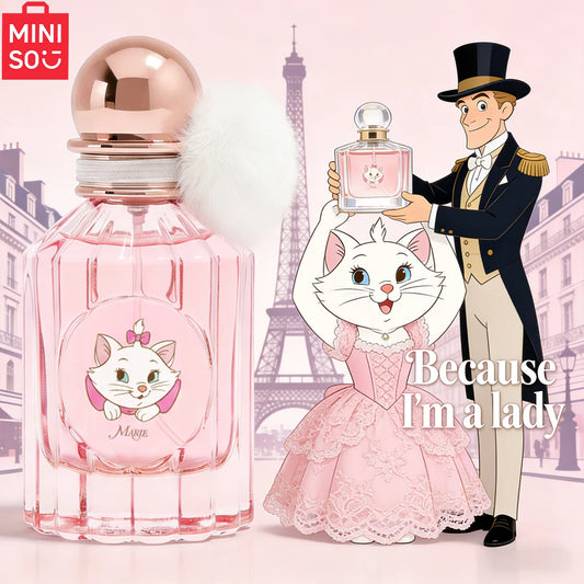 MINISO & DISNEY MARIE Women Perfume Original Floral Fruity Fragrance For Woman Spray 50ML Girl Birthday Present Children Gift