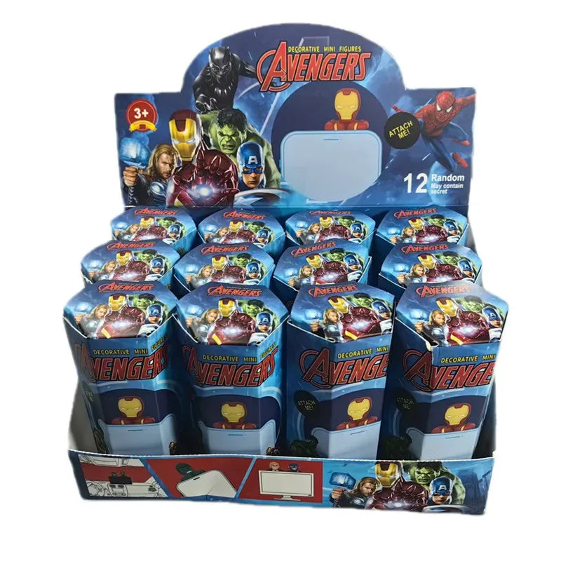 New Sonny Angel Avengers series computer screen decoration cute anime doll surprise box Christmas gift doll fashion doll