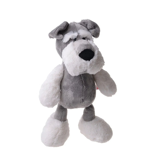 New 25/35cm Cute Plush Toy Jungle Brothers Schnauzer Dog Soft Plush Animal Toy Baby Comfort Doll Children Best Christmas Gift