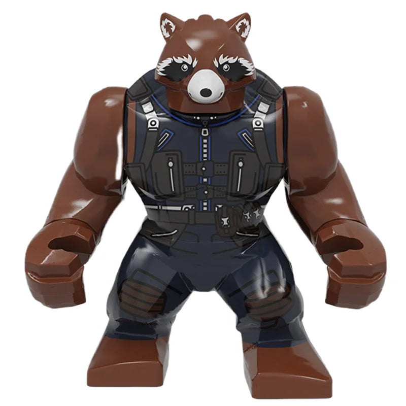 Building Blocks Marvel Transformation Figures Big Goblin Spiderman Iron Man Venom Captain Hawk Deadpool Technic Armor Gift Toys