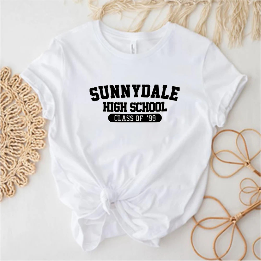 Sunnydale High School Class of '99 T Shirt Buffy The Vampire Slayer Shirt Aesthetic Sunnydale Tee Unisex Short Sleeve Tops