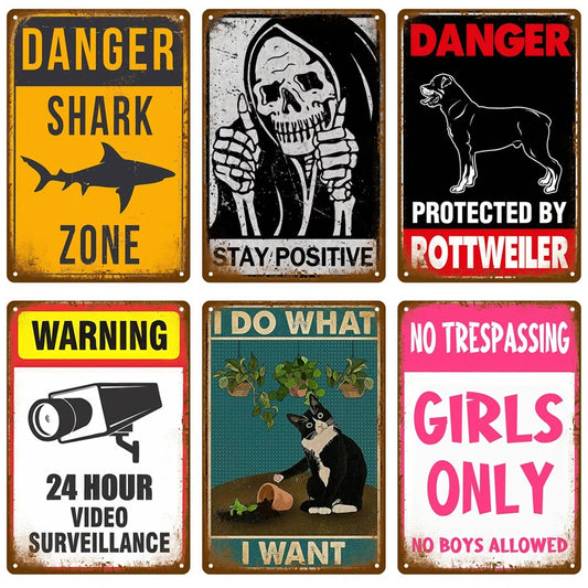 Vintage Tin Sign Home Decor Items Wall Decor Art Wall Mural Room Decoration Items Decor Men Retro Metal Sign Plate Bar Posters