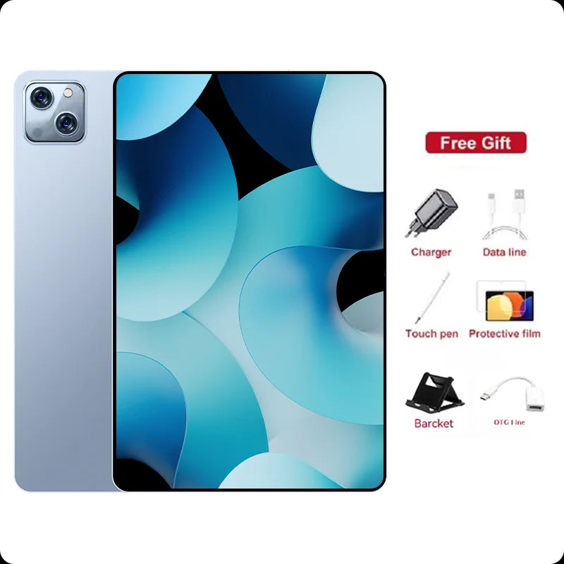 2025 NEW Original iPad PRO MAX 12inch Tablet Android 15 16GB+1TB 20000mAh 5G DualSIM Bluetooth WiFi HD 4K Screen Tablet PC Wifi7