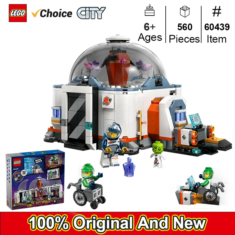 LEGO 60439 Space Science Lab CITY series 560pcs Buiding Blocks Model Kit DIY Toys For Boys Girl Children Gift ages 6+