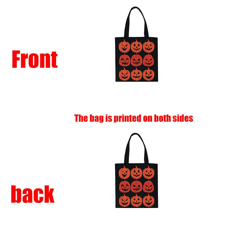 It's The Most Wonderful Time of The Year Halloween Tote Bag Halloween Pumpkin Spooky Shopper Shopping Bag Totes supermarket bag